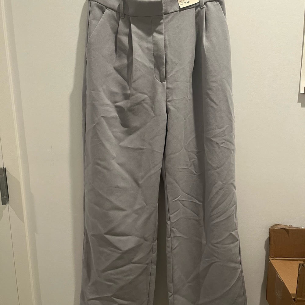 Light Blue Wide Leg Trousers